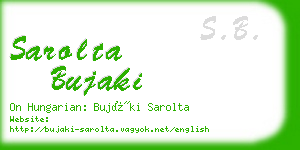 sarolta bujaki business card